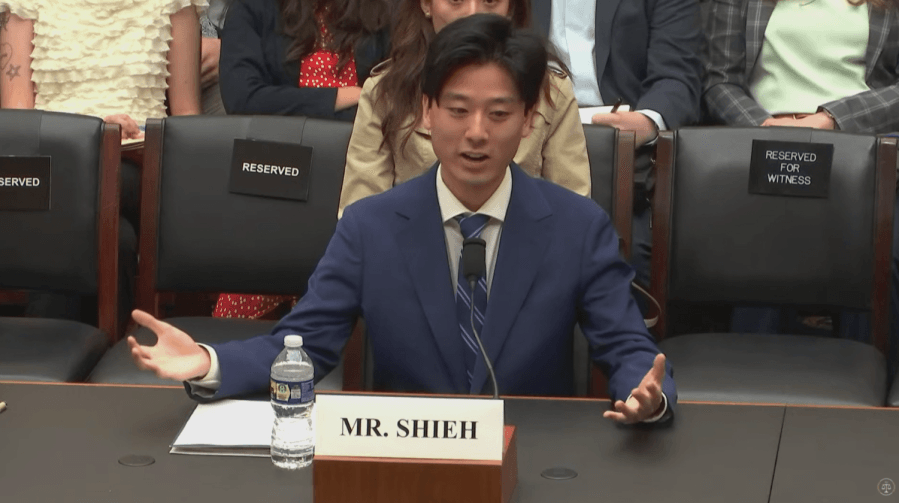 Brown student accuses school of waste at Congressional hearing