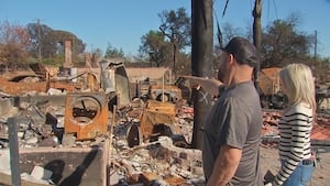 California family with local ties shows Channel 11 devastating wildfire damage up close