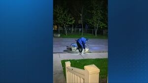 McKees Rocks woman working to help man using bike to deliver Uber Eats groceries