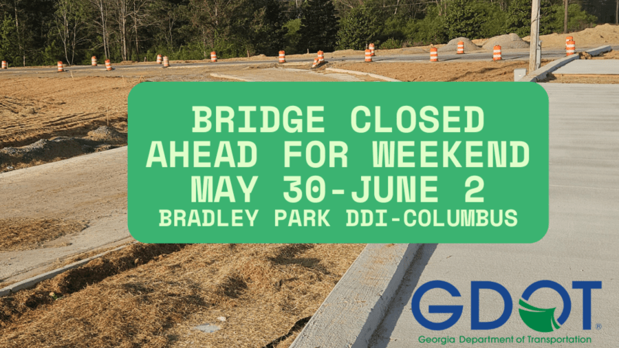 Bradley Park Drive bridge to close from May 30 to June 2, GDOT says