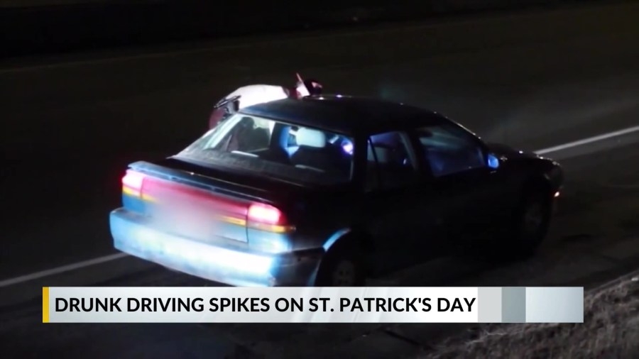 Drunk driving spikes on St. Patrick's Day