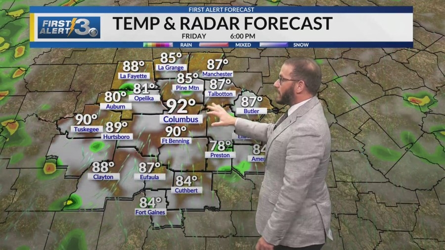 Warm, humid pattern holds steady ahead of Father's Day Weekend