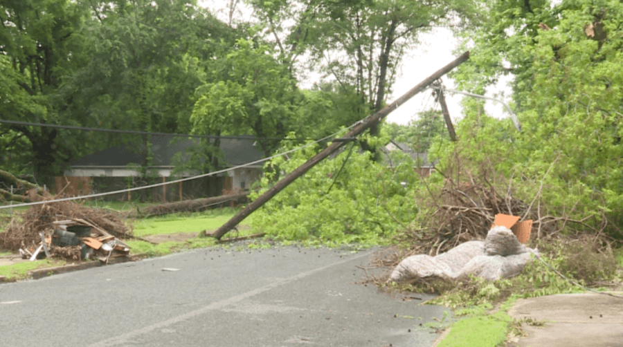 Rainstorm causes power outages, fallen trees and poles