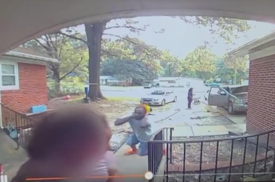 Father lucky to be alive after stray bullet hits neck