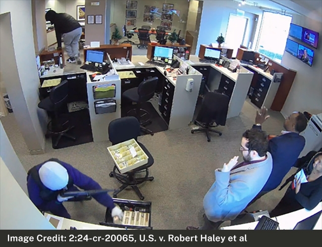 Three found guilty of taking part in violent bank heists, stealing $170k
