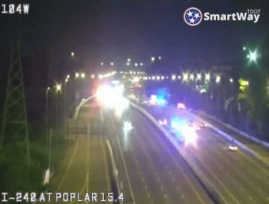 Two separate car crashes on I-240 causes traffic delays