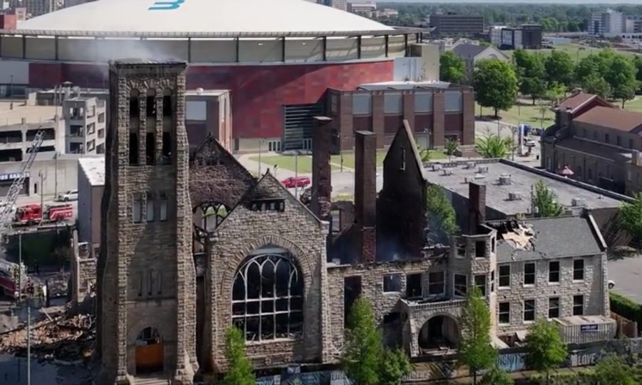 Clayborn Temple wall collapses due to strong winds: MFD