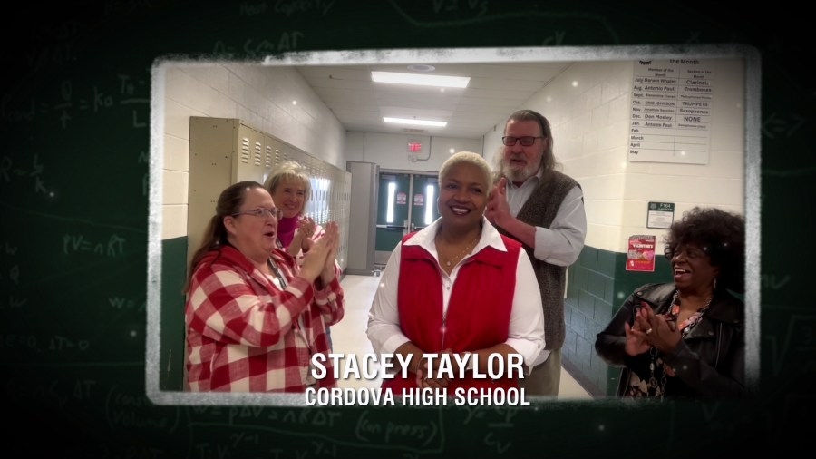 Stacey Taylor of Cordova High is this week's Tennessee Lottery Educator of the Week!