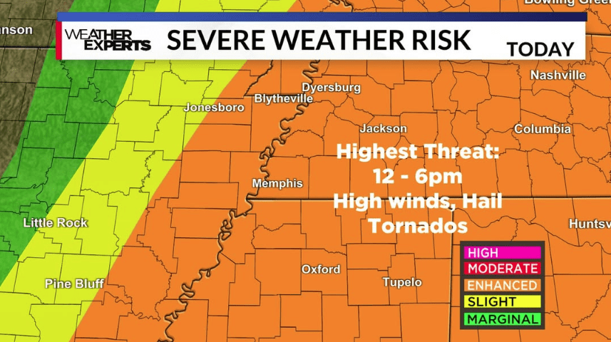 LIVE: Severe weather expected to bring strong winds, hail, possible tornadoes