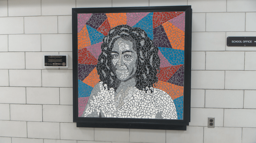Edison Tech unveils new Michelle Obama mosaic