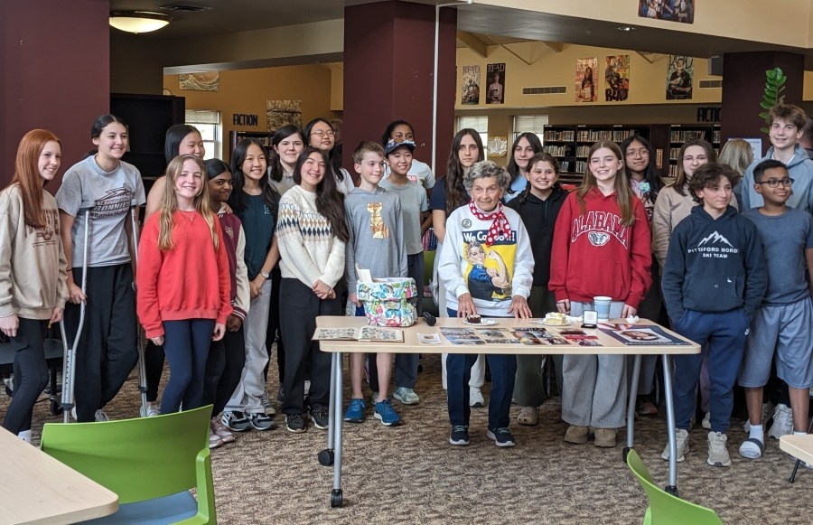 Pittsford students celebrate 100th birthday of real-life Rosie the Riveter