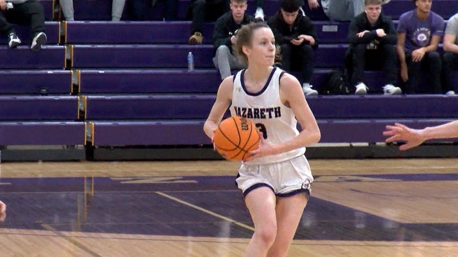 Section V alums power Nazareth women's basketball to playoff win