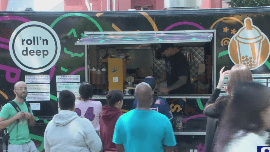 Community enjoys Food Truck Friday at Washington Square Park