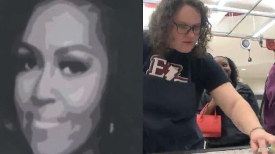 Edison High students craft mosaic mural for Michelle Obama