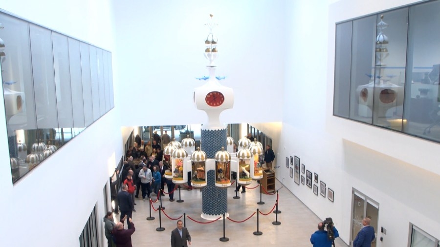 Clock of Nations now on display at Tower 280 in Rochester