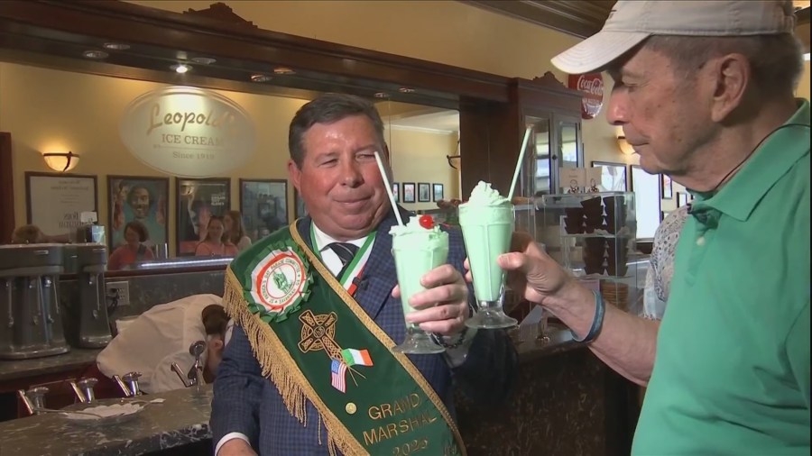 Leopold's hosts their first ever ‘greening of the milkshake'