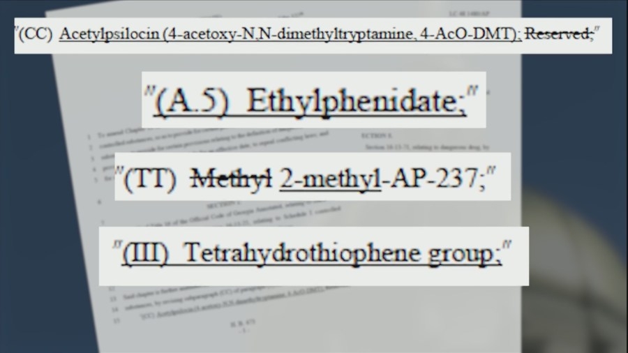 Several new drugs added to list of GA schedule I substances