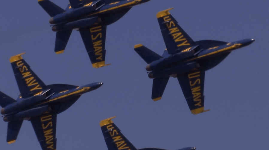 Clear skies make for clear views of the aerial displays, MCAS Beaufort Air Show comes to close