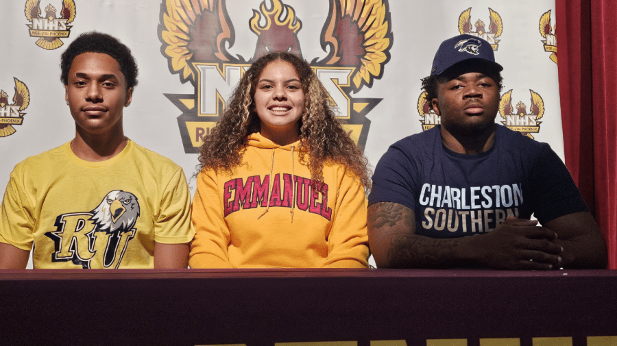 3 celebrate college signings at New Hampstead