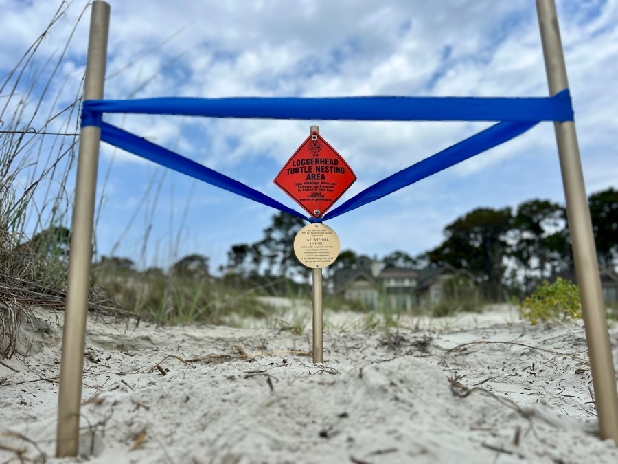 Sea Turtle Patrol HHI marks first nest of season with dedication