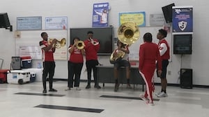 Graduating seniors set marching band scholarship record in Clayton Co.