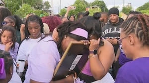 Mother, filled with grief, joins loved ones as they honor 10-year-old girl killed by fallen tree
