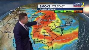 More hazy skies Tuesday from Canada wildfire smoke