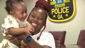 Parents reunite with officer who saved their choking baby