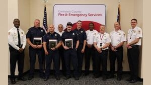 Gwinnett firefighters awarded for saving house fire victim's life