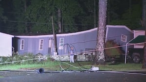 Storm causes damage to mobile home park in Spalding County