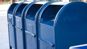 Man places cardboard trap inside USPS blue box to steal $96,000 in checks