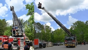Milton Fire Department hosts North GA firefighters for ladder truck training