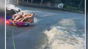 Father says boat on Lake Wylie crossed into tubing line, severely hurt son