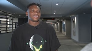 Panthers training camp standout Horn talks progress, upcoming rookie season