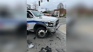 1 in custody after hit-and-run involving ambulance