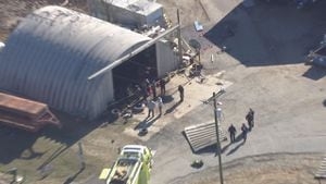 2 burned in apparent explosion on farm
