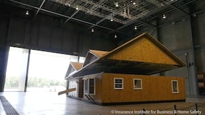 This lab is testing whether your house can stand up to a hurricane