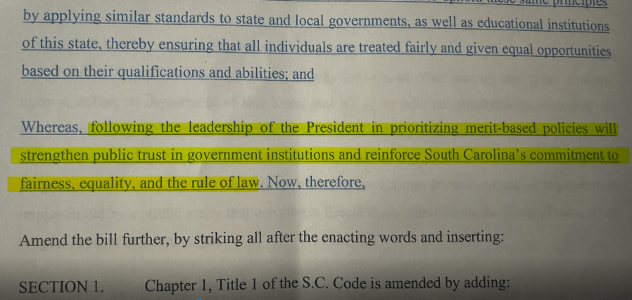 SC House passes second reading of DEI bill