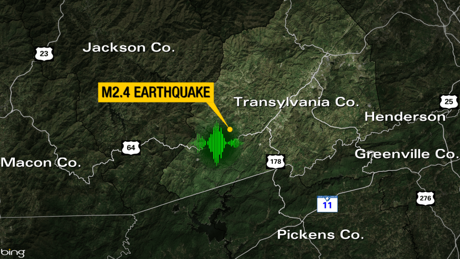 Small earthquake shakes part of Transylvania County