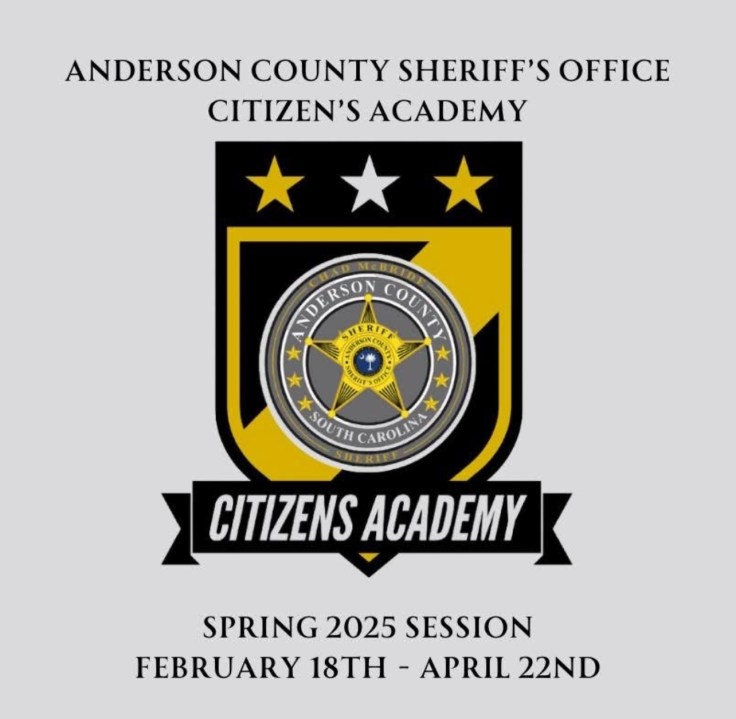 Anderson Co. Sheriff's Office to host 2025 Citizen's Academy