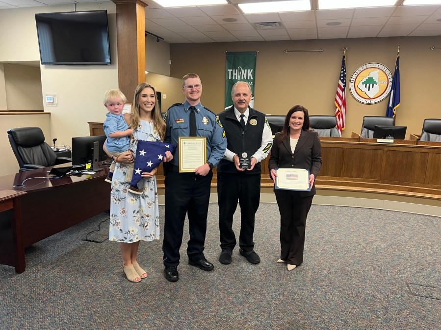 Oconee Co. deputy awarded prestigious honor, overcomes life threatening injury