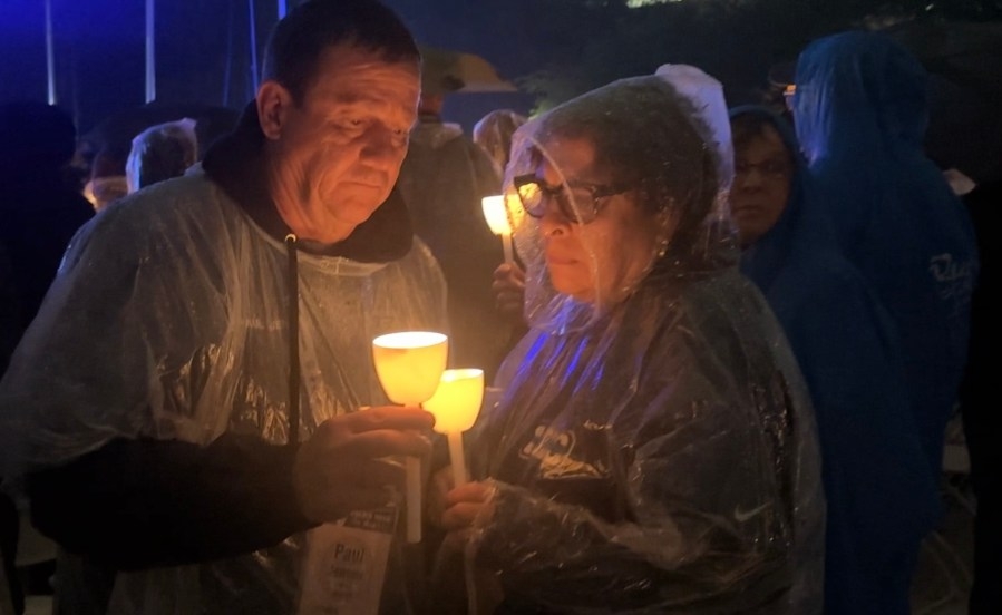 Hoosock, Jensen families, friends and fellow officers attend vigil for fallen heroes on National Mall in Washington, DC