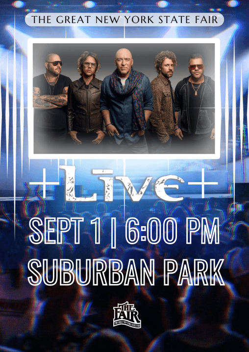 Rock band +Live+ joins 2025 New York State Fair lineup
