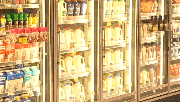Shoppers can help provide milk to local families in need by rounding up