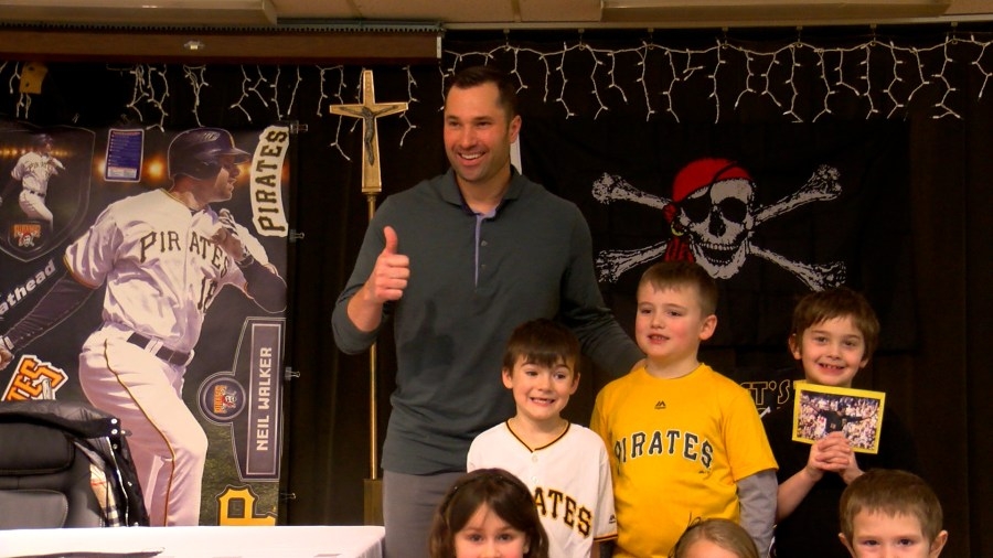 Ebensburg catholic school gets visit from former Pirates player