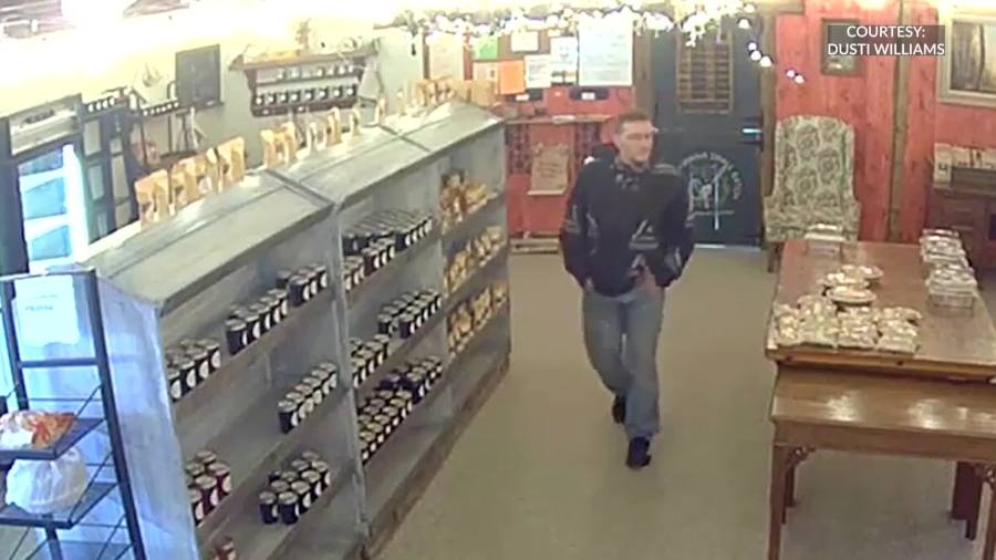 WATCH: Man caught on camera stealing baked goods, shop asking for help