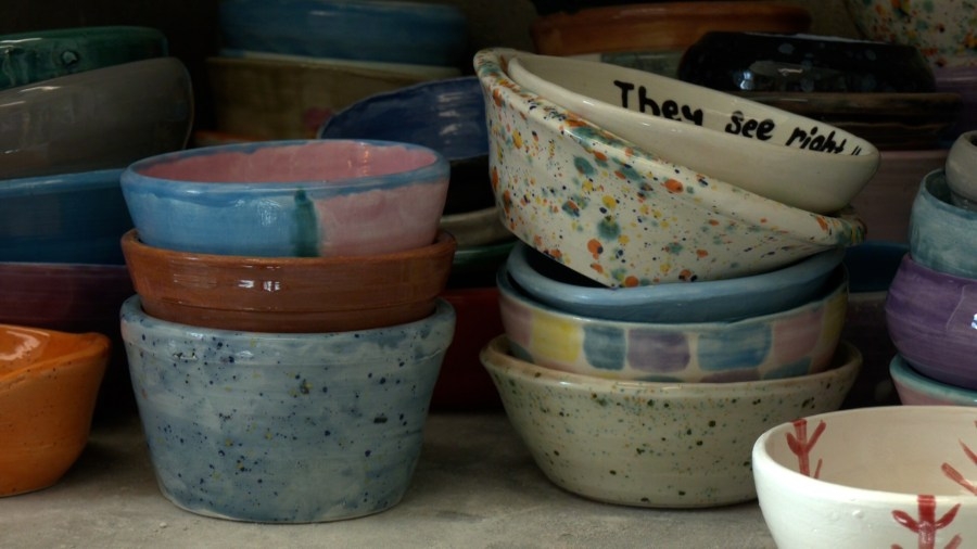 Johnstown HS students prepare handmade bowls for annual fundraiser