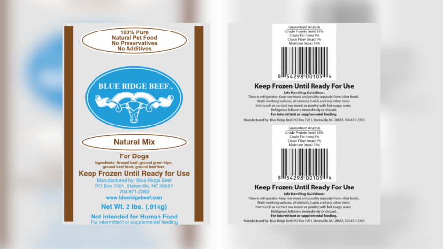 Brand of dog food sold in Pennsylvania recalled due to Salmonella