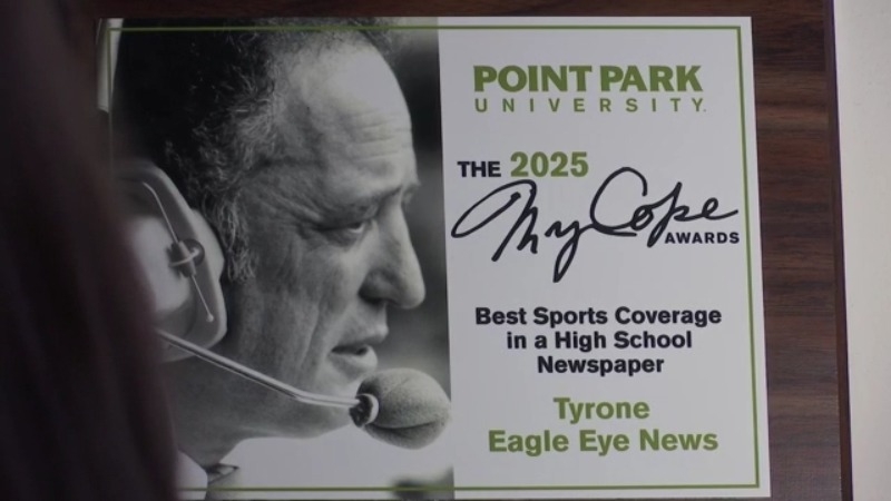 Tyrone school newspaper adds latest award to its collection