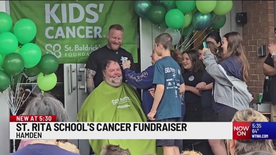 Hamden school raises money for cancer research at ‘Saint Baldrick's' event